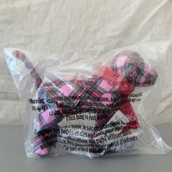 PINK Victoria's Secret Other - NWT Victoria's Secret PINK Holiday Mini Plaid Dog Plush Stuffed Animal 2025